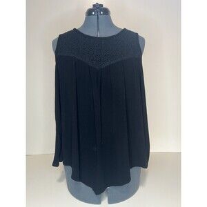 Democracy Black Tank Blouse 1X